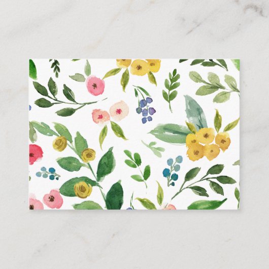 Kleine Olifant Bloemenboeken voor Baby Library Informatiekaartje (Achterkant)