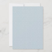 kleine olifant blue floral baby shower per post kaart (Achterkant)