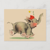 Kleine olifant briefkaart (Voorkant)