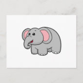Kleine olifant briefkaart (Voorkant)