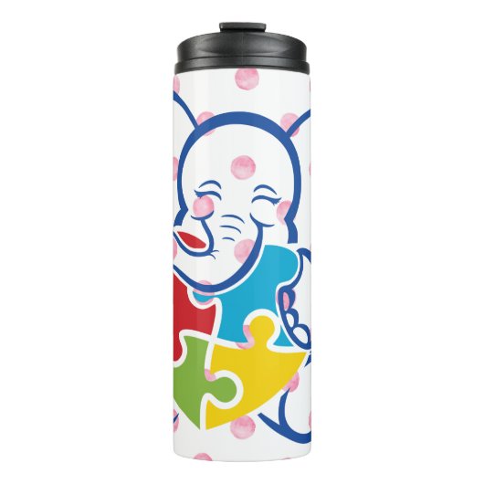 Kleine olifant, groot hart thermosbeker (Voorkant)