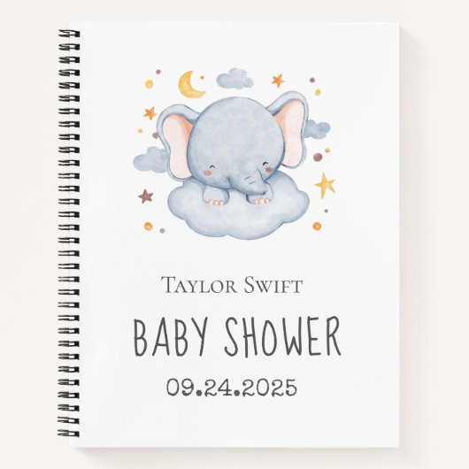 Kleine Olifant Jongen Cadeau Logboek Notitieboek (Voorkant)