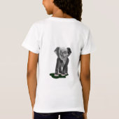 Kleine olifant Kinder T-shirt (Achterkant)
