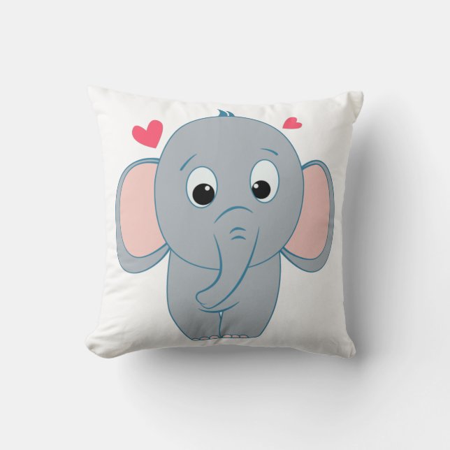 Kleine olifant kussen (Voorkant)