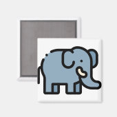 Kleine olifant magneet (Voorkant / Achterkant)