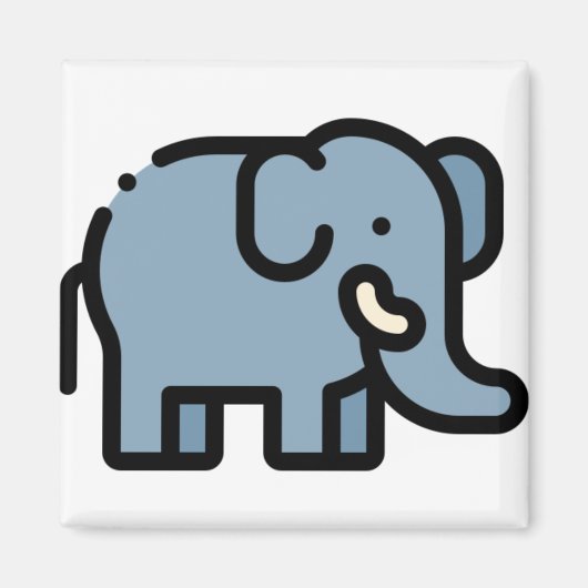 Kleine olifant magneet (Voorkant)