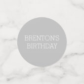 Kleine olifant met ballonvaardag confetti (Kleine voorkant)