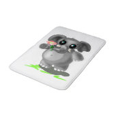 Kleine olifant met een ventilatorbad - Uw kleuren Badmat (Gekanteld)