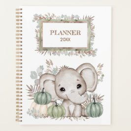 Kleine olifant met pompoenkaner planner