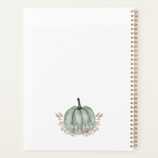 Kleine olifant met pompoenkaner planner (Achterkant)