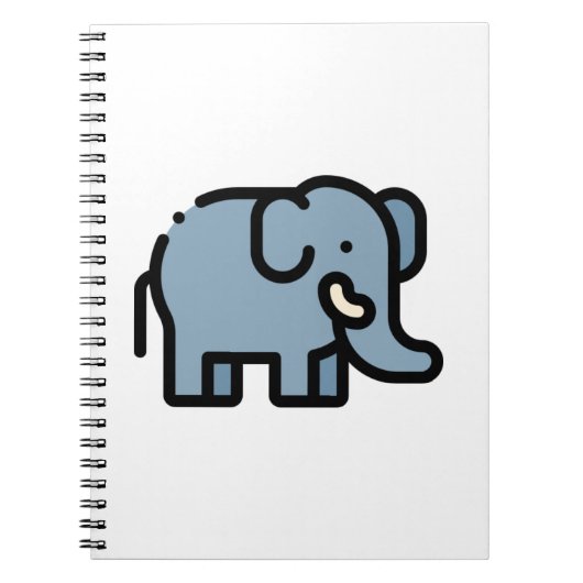 Kleine olifant notitieboek (Voorkant)