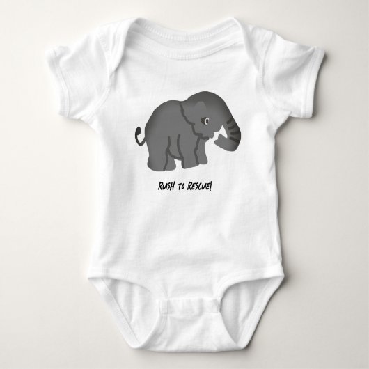 Kleine olifant romper (Voorkant)