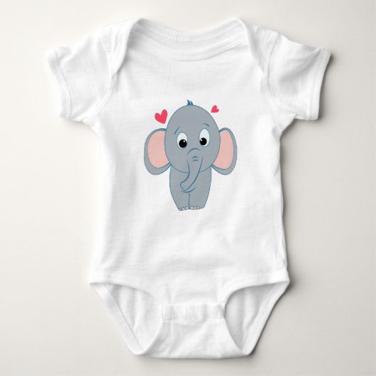 Kleine olifant romper (Voorkant)