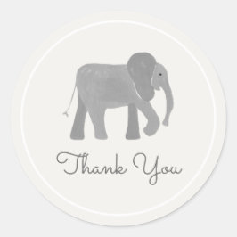 Kleine olifant ronde sticker