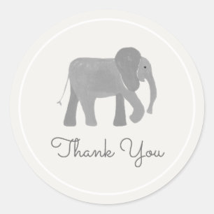 Kleine olifant ronde sticker