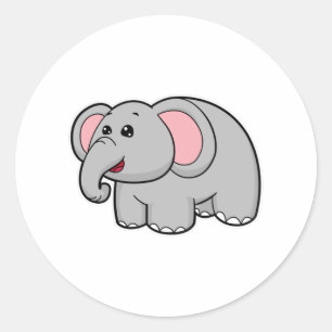 Kleine olifant ronde sticker