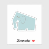 Kleine olifant sticker (Vel)