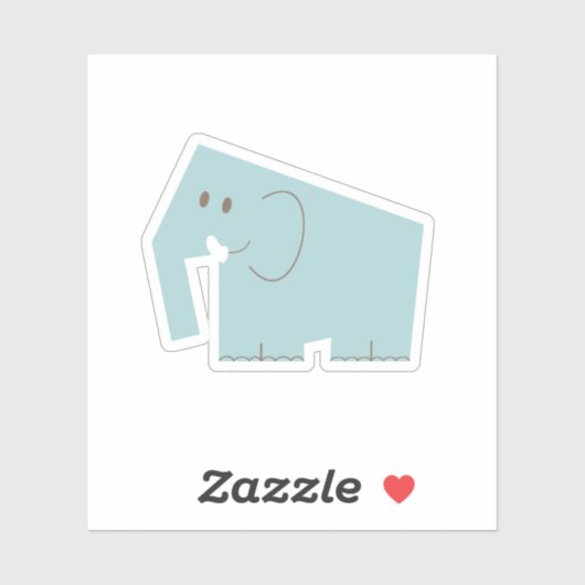 Kleine olifant sticker (Vel)