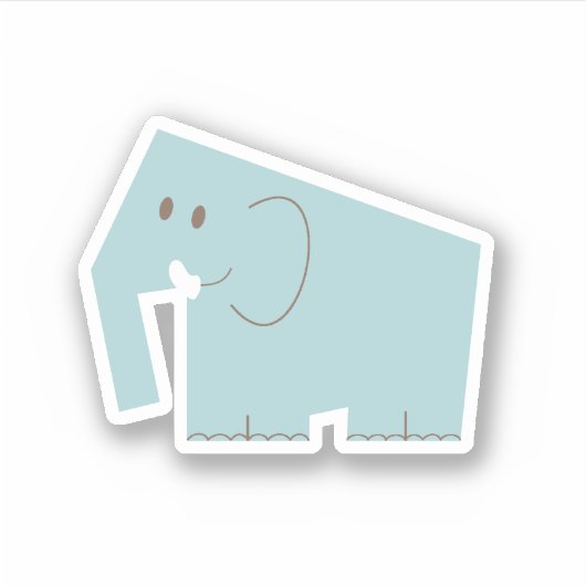 Kleine olifant sticker (Voorkant)