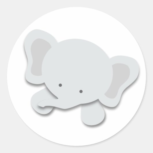 Kleine olifant | Stickers (Voorkant)