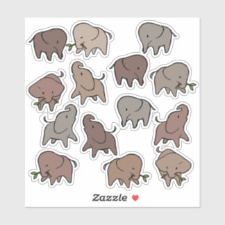 Kleine Olifanten Sticker