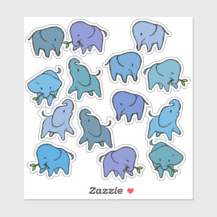 Kleine Olifanten Sticker