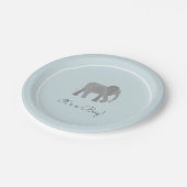 Kleine olifantenBaby shower Papieren Bordje (Gekanteld)