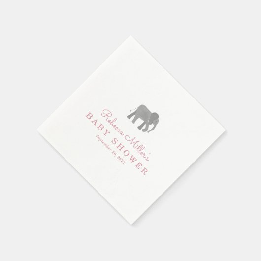 Kleine olifantenBaby shower Servet (Hoek)
