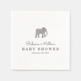 Kleine olifantenBaby shower Servetten