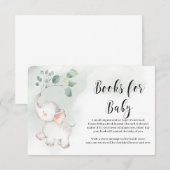 Kleine olifantenboeken voor baby informatiekaartje (Voorkant / Achterkant)
