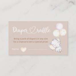 Kleine olifantenWaterverf Informatiekaartje