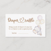 Kleine olifantenWaterverf Informatiekaartje (Voorkant)