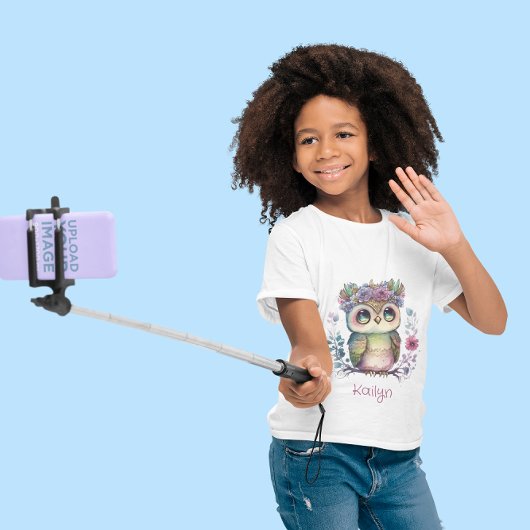 Kleine Ombre Uil Waterverf T-shirt