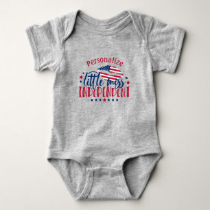 Kleine onafhankelijke Amerikaanse vlag personalise Romper