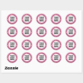 Kleine onderneming bedankt ronde sticker (Vel)
