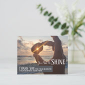 Kleine Onderneming Dank u Briefkaart (Staand voorkant)