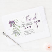 Kleine Onderneming Dank u Logo Gepersonaliseerd St Rechthoekige Sticker (Envelop)