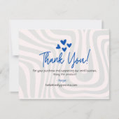 Kleine Onderneming Dank u RSVP Kaartje (Voorkant)