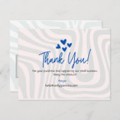 Kleine Onderneming Dank u RSVP Kaartje (Voorkant / Achterkant)