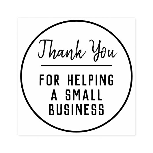 Kleine Onderneming Dank u Rubberstempel (Afrduk)