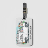 Kleine Onderneming met Naam op Bedrijf Van Bagagelabel (Voorkant (verticaal))