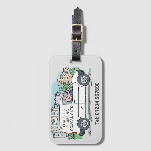 Kleine Onderneming met Naam op Bedrijf Van Bagagelabel (Voorkant (verticaal))