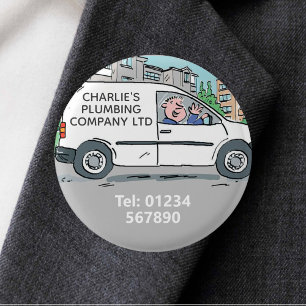 Kleine Onderneming met Naam op Bedrijf Van Button