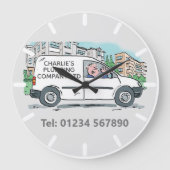 Kleine Onderneming met Naam op Bedrijf Van Grote Klok (Voorkant)