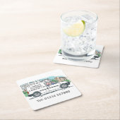 Kleine Onderneming met Naam op Bedrijf Van Kartonnen Onderzetters (Insitu)