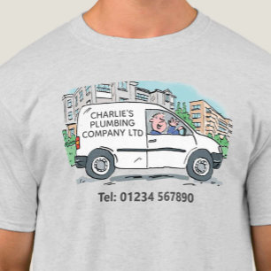 Kleine Onderneming met Naam op Bedrijf Van T-shirt