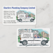 Kleine Onderneming met Naam op Bedrijf Van Visitekaartje (Voorkant / Achterkant)