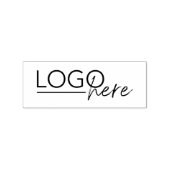 Kleine onderneming Voeg uw logo toe Rubberstempel (Gestempeld)