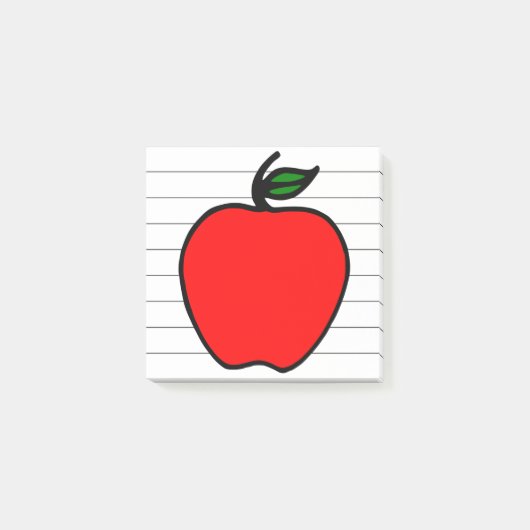 Kleine Onderwijzersappel School Post-it Notities C Post-it® Notes (Voorkant)