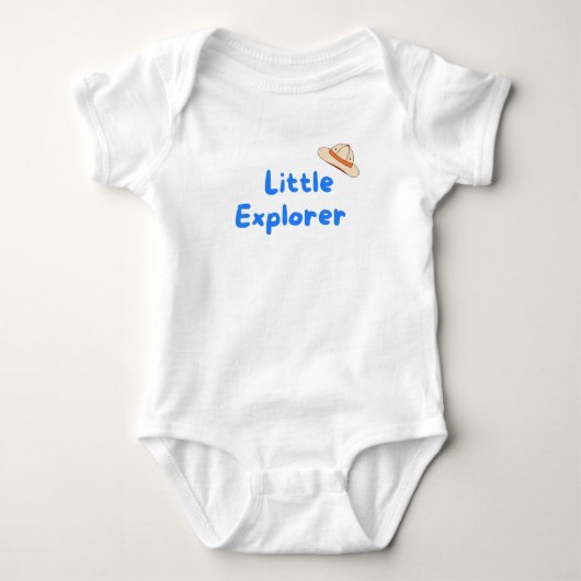 Kleine ontdekkingsreiziger baby romper (Voorkant)